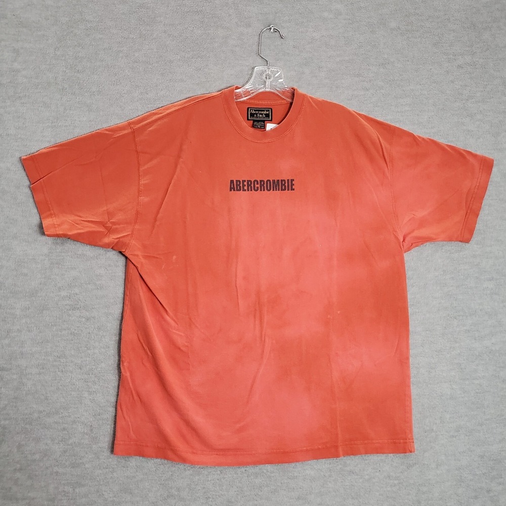 VINTAGE Lake Powell Men Shirt XL Orange Castle Rock Cliff Diving 1892 90s USA